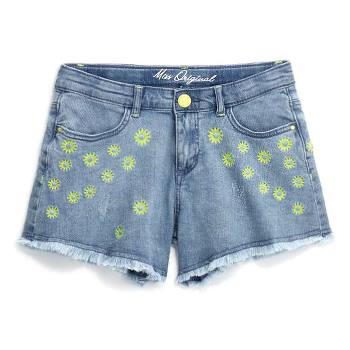 Light denim shorts hotsell