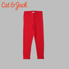 CJ Plain  Red Warm Inner Furr Legging 13382