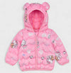 CN All Over Kitty Print Pink Warm Puffer Jacket 13428