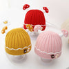 CN Mashroom Ears Red   Warm Cap 13638