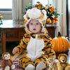 Tiger Face Style Fur Warm Mustard Romper 11908