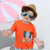 B.X Elephant & Tortoise Printed Orange Tshirt 5096