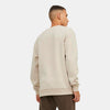 BB Front Embroided Logo Beige  Fleece Sweatshirt 13703