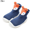 CN fashion Fox Blue  Silicon Grip Sole Socks 13627