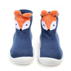 CN fashion Fox Blue  Silicon Grip Sole Socks 13627