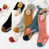 RBIB Hanging Carrot Dark Pink  Socks 13929