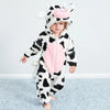 Cow Face Style Furr Warm White Romper 11910