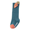 RBIB Hanging Carrot Teal Long Socks 13928