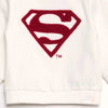 ZY Embroided Superman off White Fleece Sweatshirt 13623