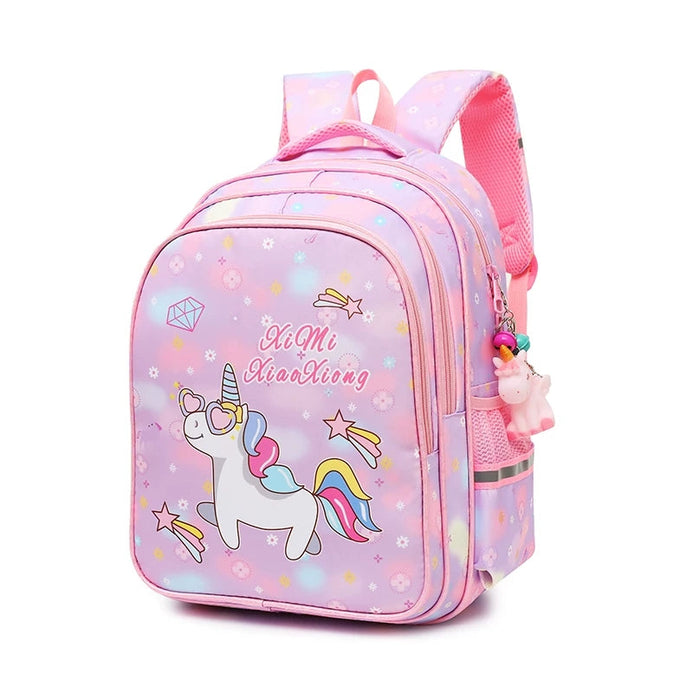 Pink unicorn school bag hot sale