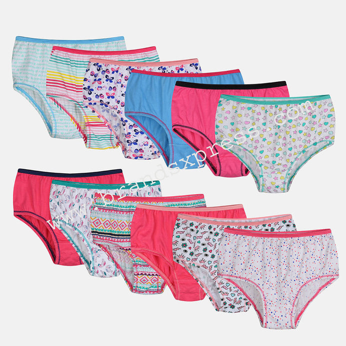 Comfortable and Soft Cotton Panties with Different Prints, Pack of