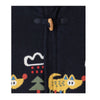 JM Full Sherpa Furr Navy Blue Hooded Zipper 7858