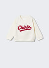 ZR Cherie Embroidered Off White Sweatshirt 9895