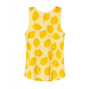 LS Happy Day Lemons Print Yellow Sleeveless Top 2519