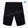 BX Six Pockets Black Cargo Cotton Shorts 9436