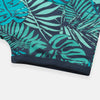 CC Tropical Applic Leaf Print Navy Blue Jump Suit 4618