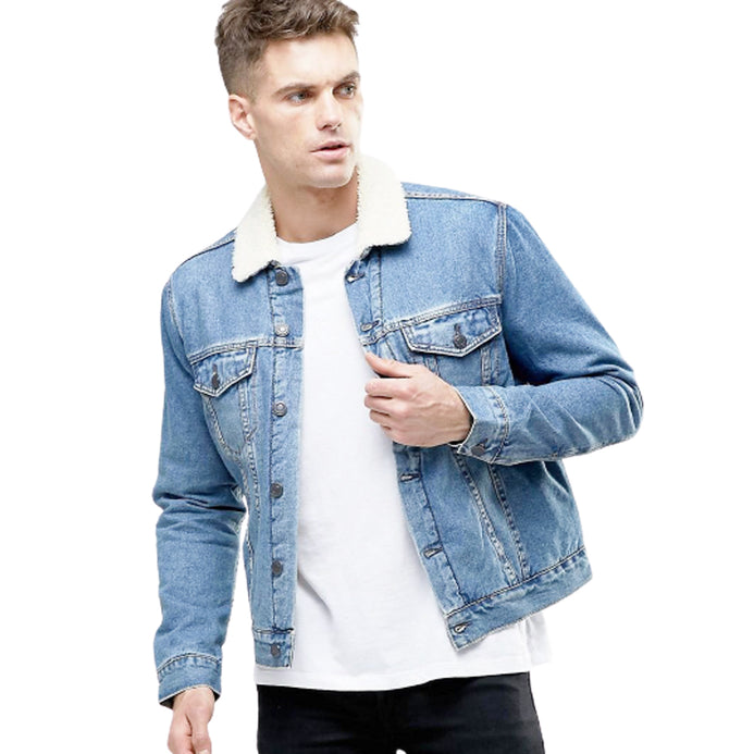 Denim on sale jacket suit