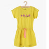 LS ROAR Print Yellow Frock 8388