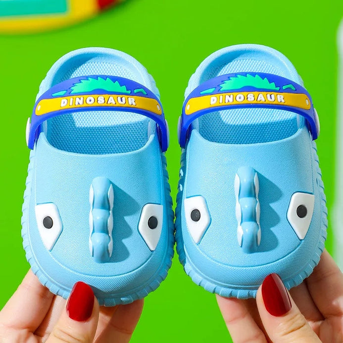 CN Dinosaur Face Sky Blue Crocs 10000 BrandsXpress