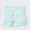 CA Front Pockets Arctic Blue Blend Cotton Shorts 8817