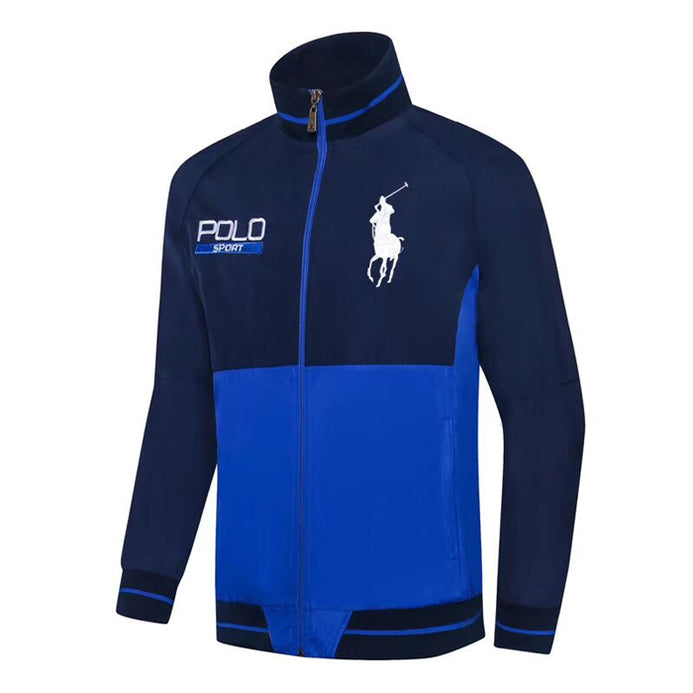 Big Pony Polo Sport Wind Breaker Navy Blue with Royal Blue 2286 BrandsXpress