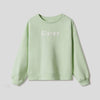 MNG Sister Print Apple Green Sweatshirt 9874